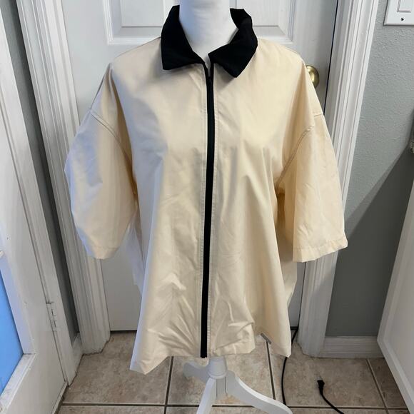 SUMWON “Creative Director” Oversized Jacket – Cream & Black – Size XL trendy - Picture 2 of 4